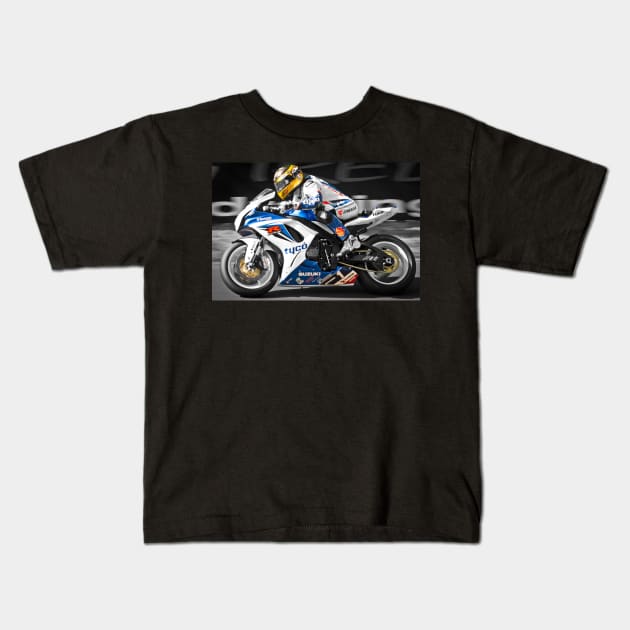 Guy Martin Kids T-Shirt by static-shotz